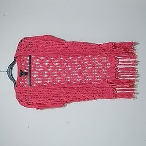 DEB Crochet Fringe Trim Cardigan